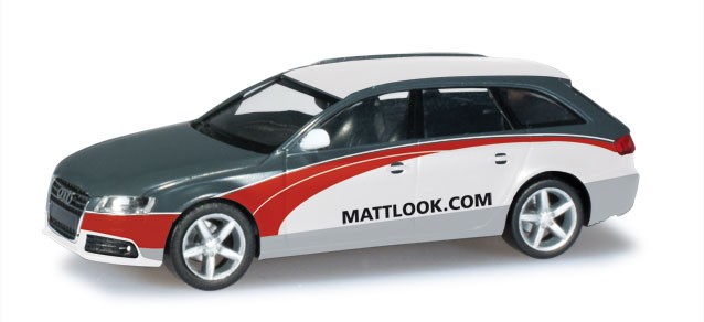 Herpa  Audi A4 Avant "SignalReklame/mattlook.com" 