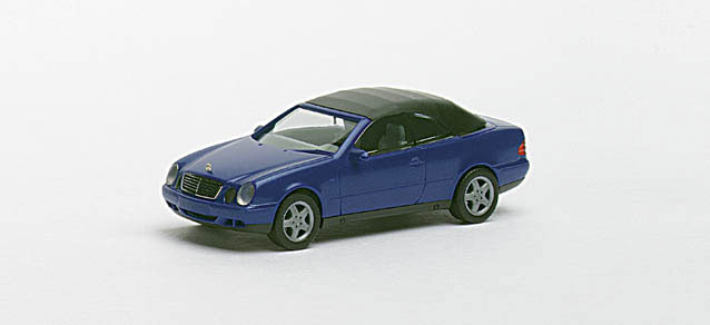 Herpa Mercedes-Benz CLK Cabrio, stahlblau metallic