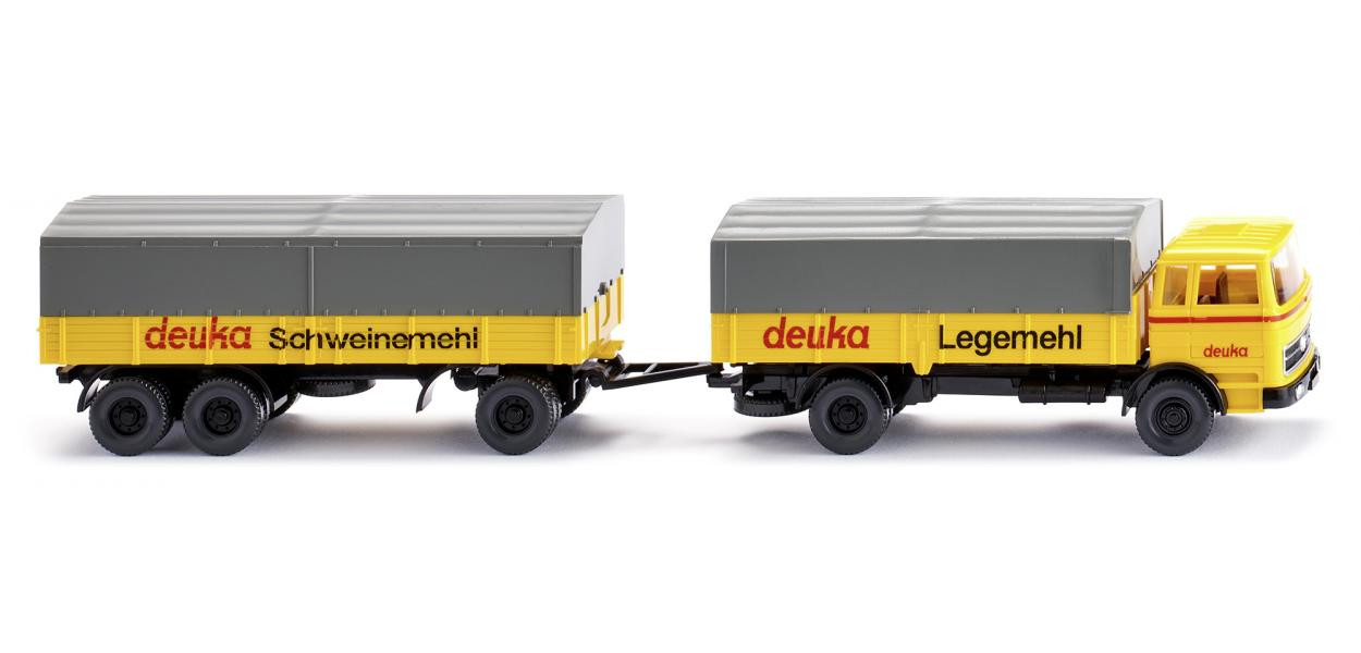 Wiking MB 1620 Pritschenhängerzug "Deuka"