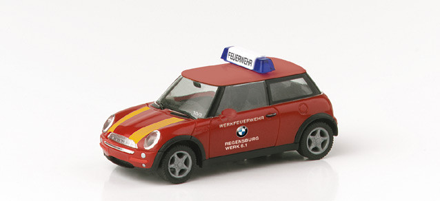 Herpa Mini Cooper "BMW Werkfeuerwehr Regensburg"