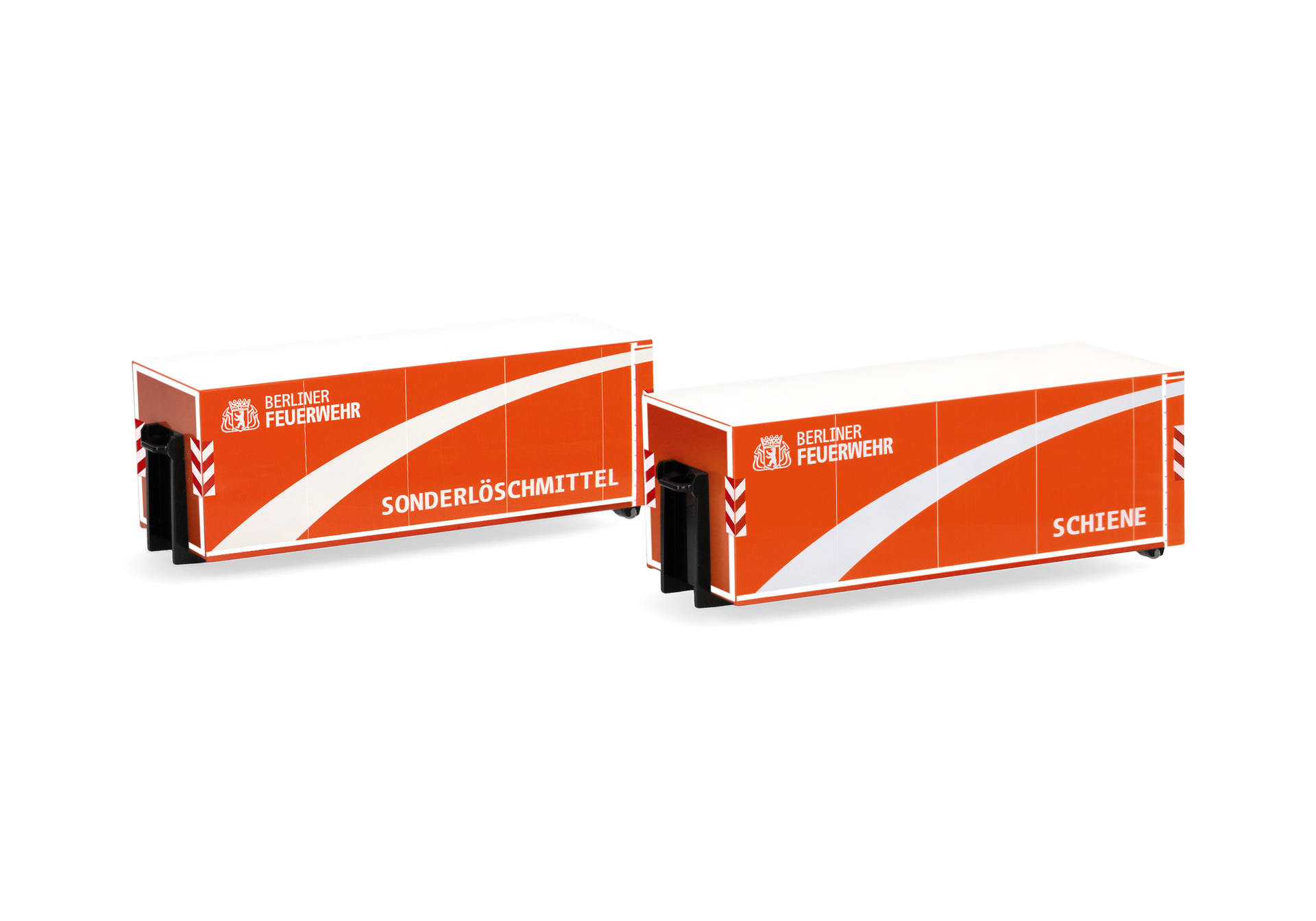 Herpa 2er Set Abrollbehälter "Berliner Feuerwehr" , NH 11-12/26