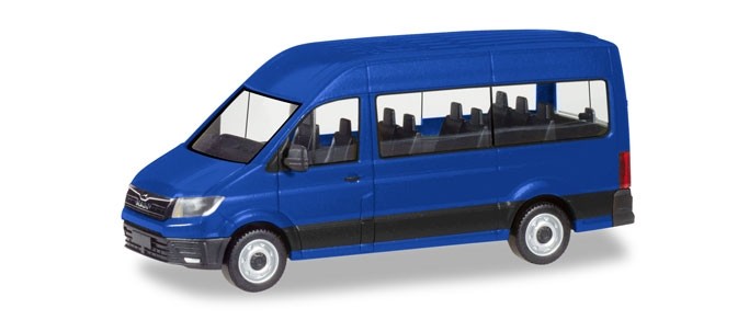 Herpa MAN TGE Bus, ultramarinblau