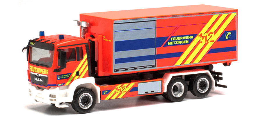 Herpa  MAN TGS XL WLF Feuerwehr Metzingen, NH 05-06 / 22,