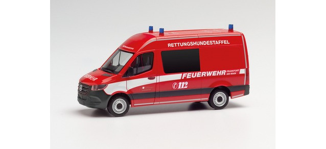 Herpa MB Sprinter 18 FW Frankfurt/Rettungshundestaffel