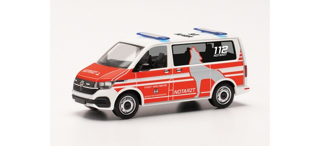 Herpa VW T6.1 „ NEF Feuerwehr Wolfsburg“, NH 11-12 / 22