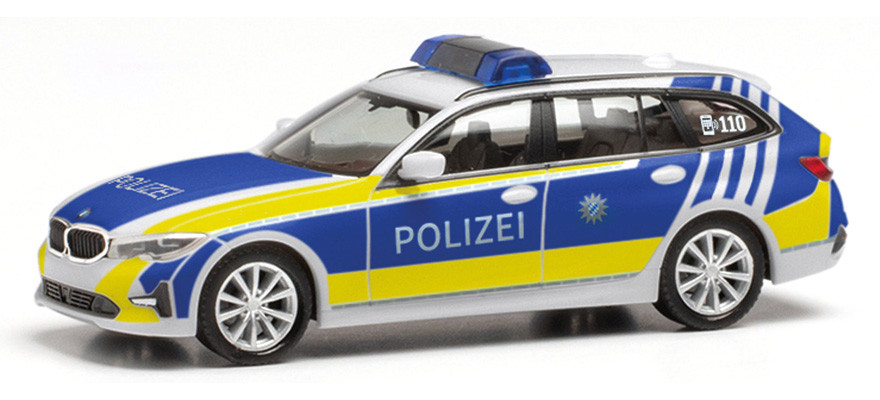 Herpa  BMW 3er Touring „Polizei Bayern“, weiß, NH 05-06 / 22
