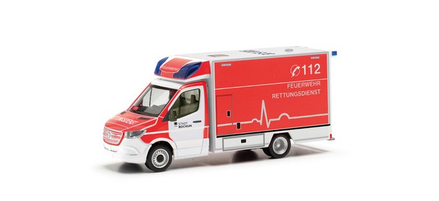 Herpa MB Sprinter 18 RTW " Feuerwehr Bochum " ,NH 12/24-02/25