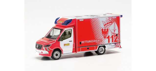 Herpa MB Sprinter 18 RTW "ASB / Feuerwehr Essen", NH 03-04 / 23