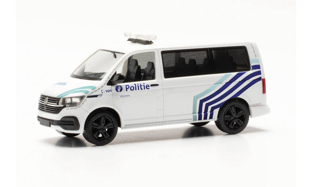 Herpa VW T 6.1 Bus „Polizei Belgien“, NH 07-08 / 23