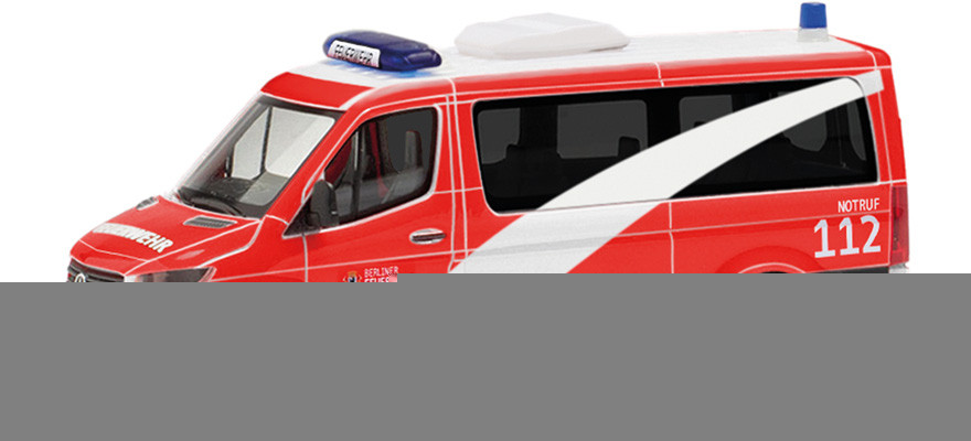 Herpa MB Sprinter 18 " Berliner Feuerwehr." ,NH 03-04/24