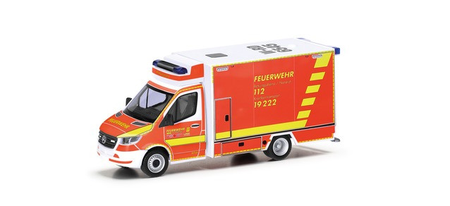 Herpa MB Sprinter 18 RTW " Feuerwehr Wuppertal " ,NH 07-08/24