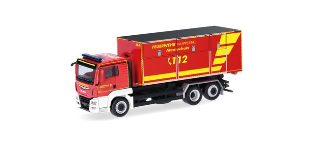 Herpa MAN TG3 WLF " Feuerwehr Wuppertal, AB Atemschutz " ,NH 12/24-02/25