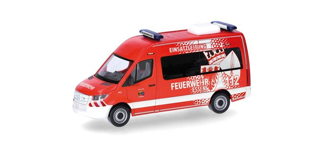 Herpa MB Sprinter 18 ELW " Feuerwehr Essen " ,NH 12/24-02/25