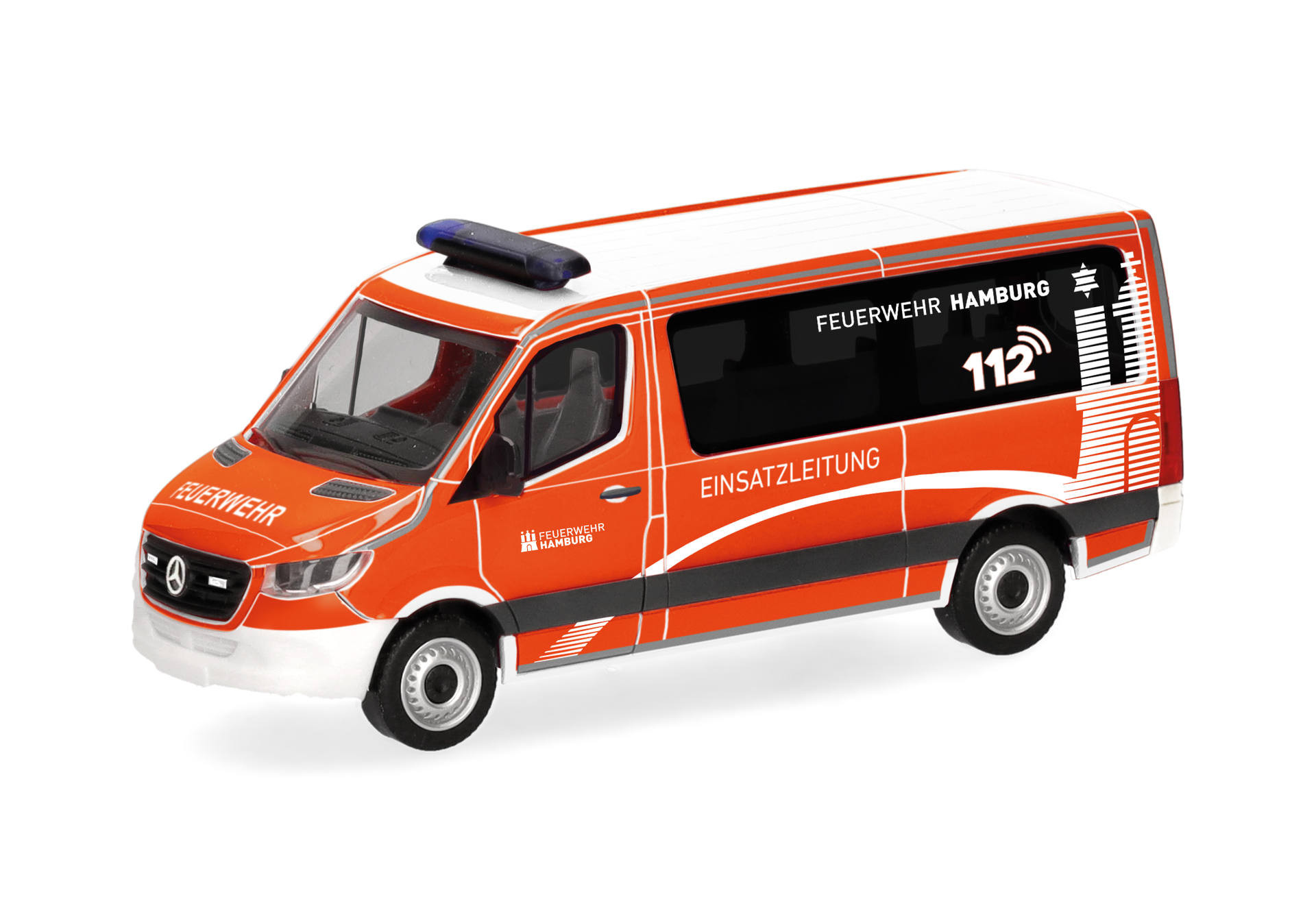 Herpa MB Sprinter 18 ELW "Feuerwehr Hamburg" ,NH 01-02/26