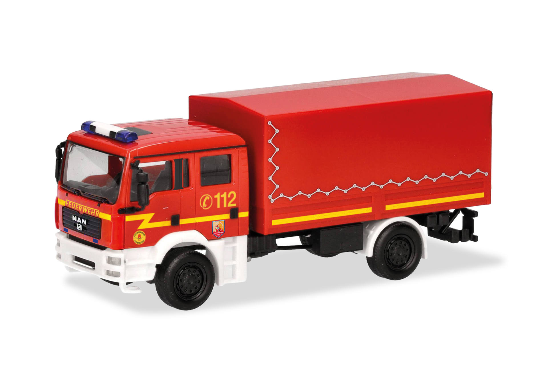 Herpa MAN TGA M Mehrzweckgerätewagen (MzKW) "Feuerwehr Hamburg" NH 03-04/26