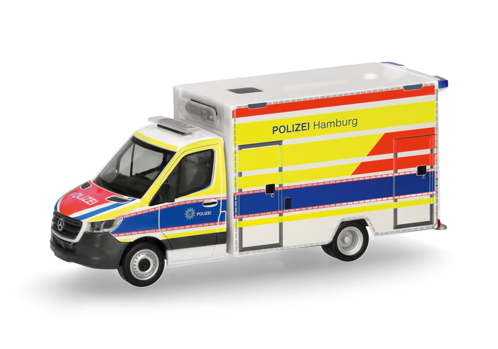 Herpa MB Sprinter '18 Fahrtec RTW "Polizei Hamburg",NH 07-08/26