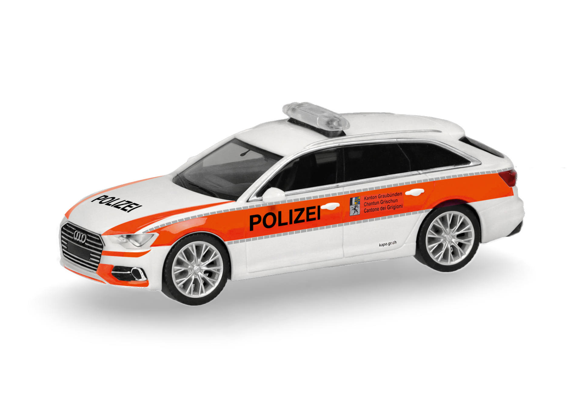 Herpa Audi A6 Avant "Polizei Graubünden",NH 07-08/26