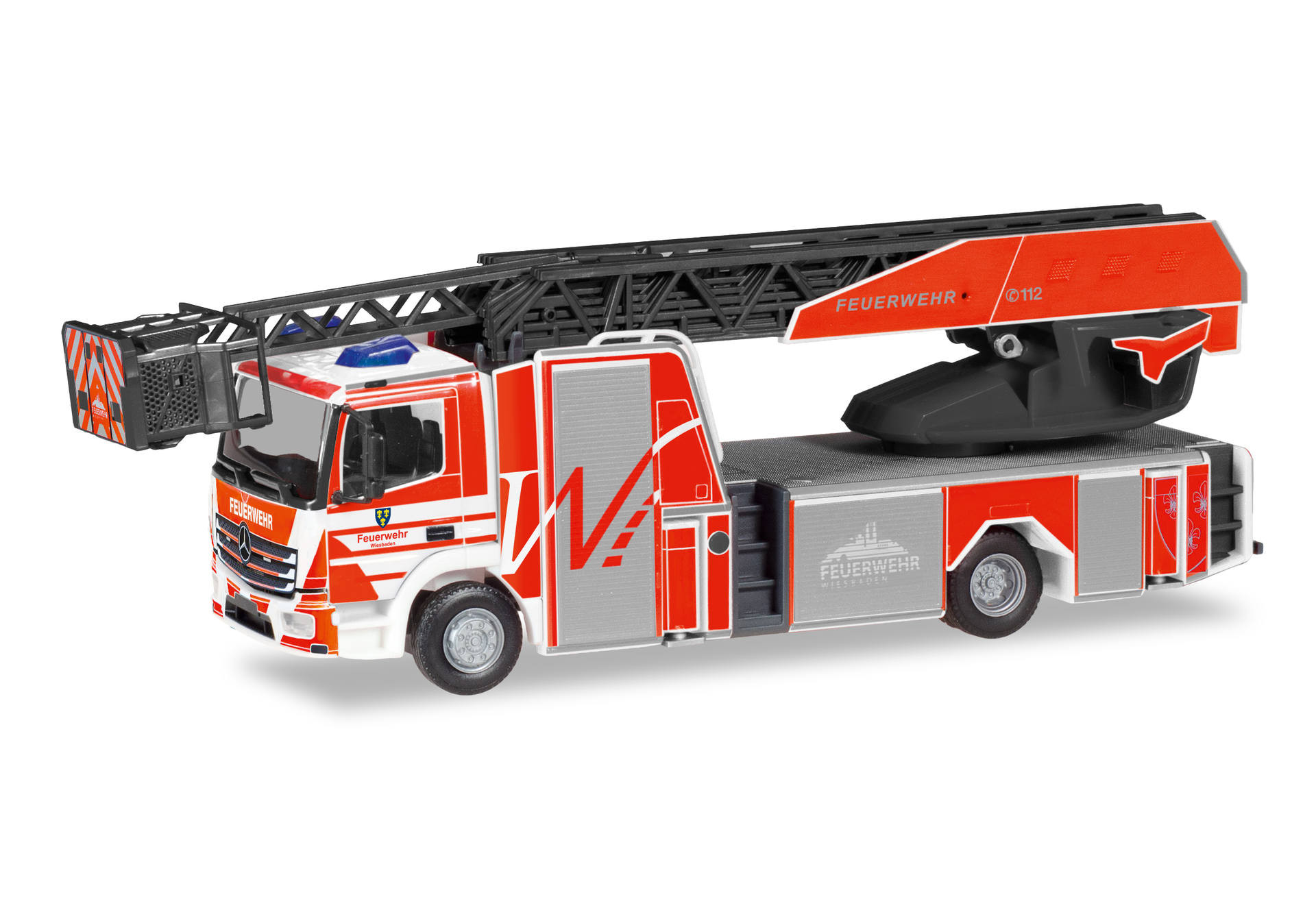 Herpa MB Atego 13 DLK "Feuerwehr Wiesbaden",NH 07-08/26