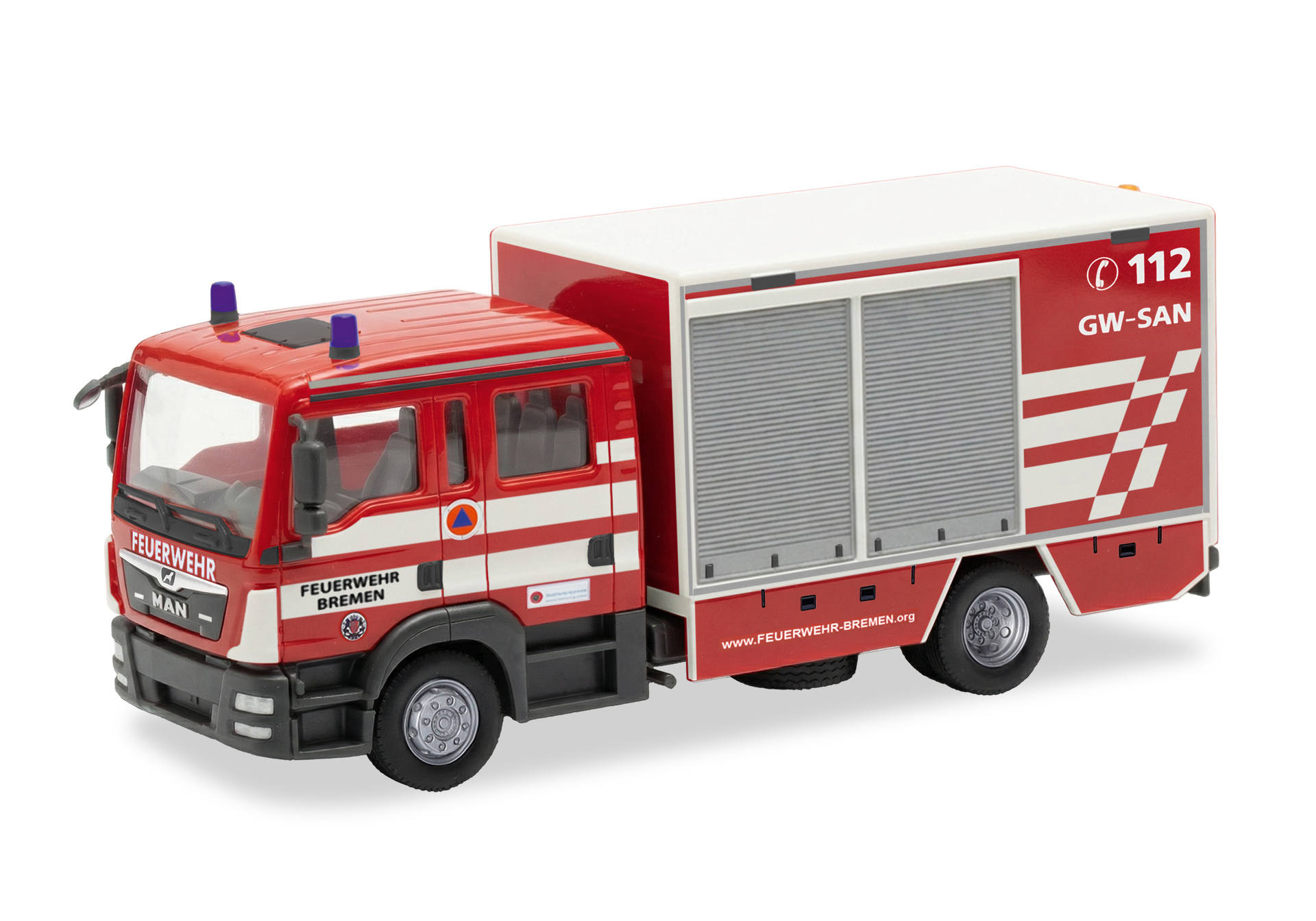 Herpa MAN TGL Euro6 GW-SAN "Feuerwehr Bremen" , NH 09-10/26