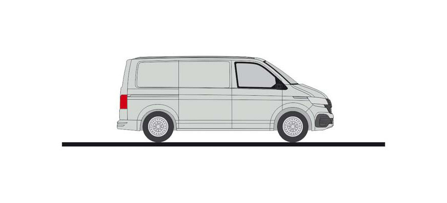 Rietze Volkswagen VW T6.1 Kasten KR reflexsilber