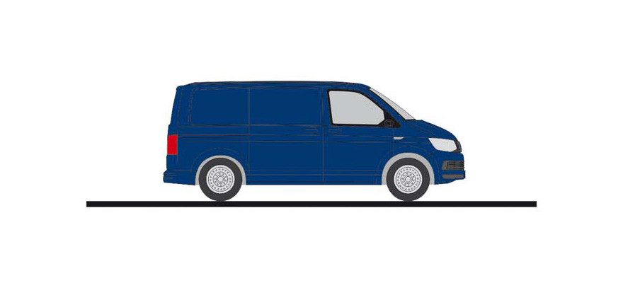 Rietze Volkswagen VW T6 Kasten KR, ravennablau