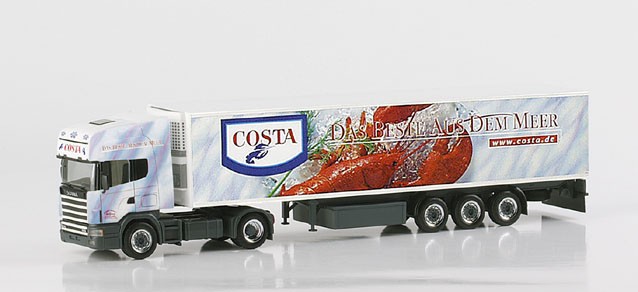 Herpa Scania 164 TL Kühlkoffer-Sattelzug "Costa"