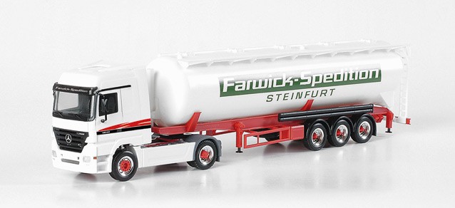 Herpa  MB Actros LH Silo-SZ "Spedition Farwick"