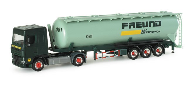 Herpa DAF XF 105 SC Silo-Sattelzug 60m³ "Freund"