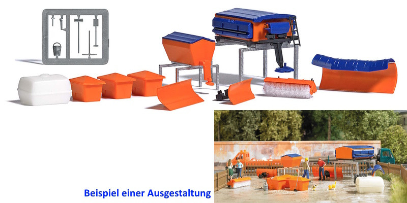 Busch Straßenmeisterei Ausgestaltungs-Set, Bausatz/Kit, NH 09/23