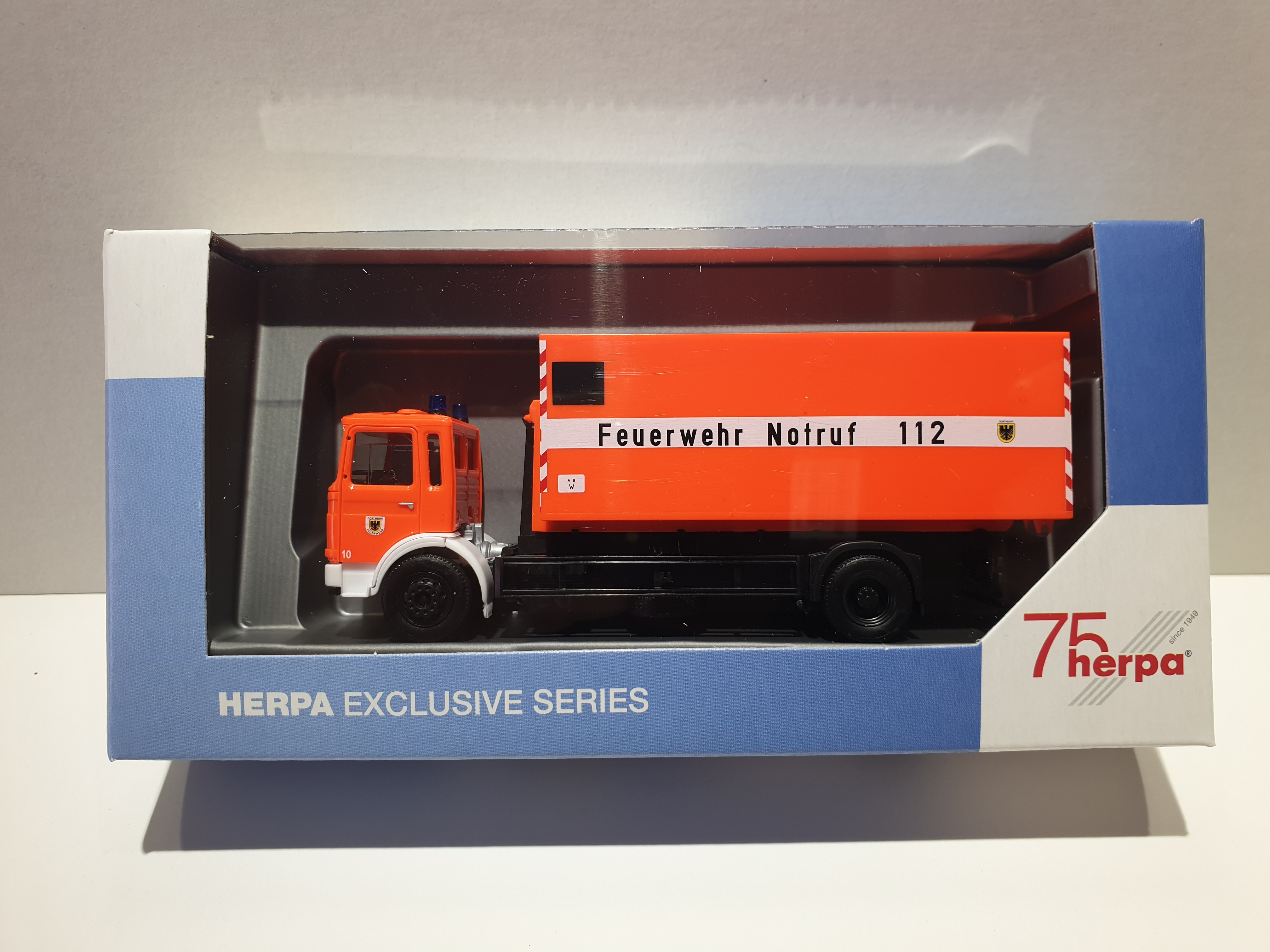 Herpa MAN F8 Wechsellader-LKW 2achs "Feuerwehr Dortmund"