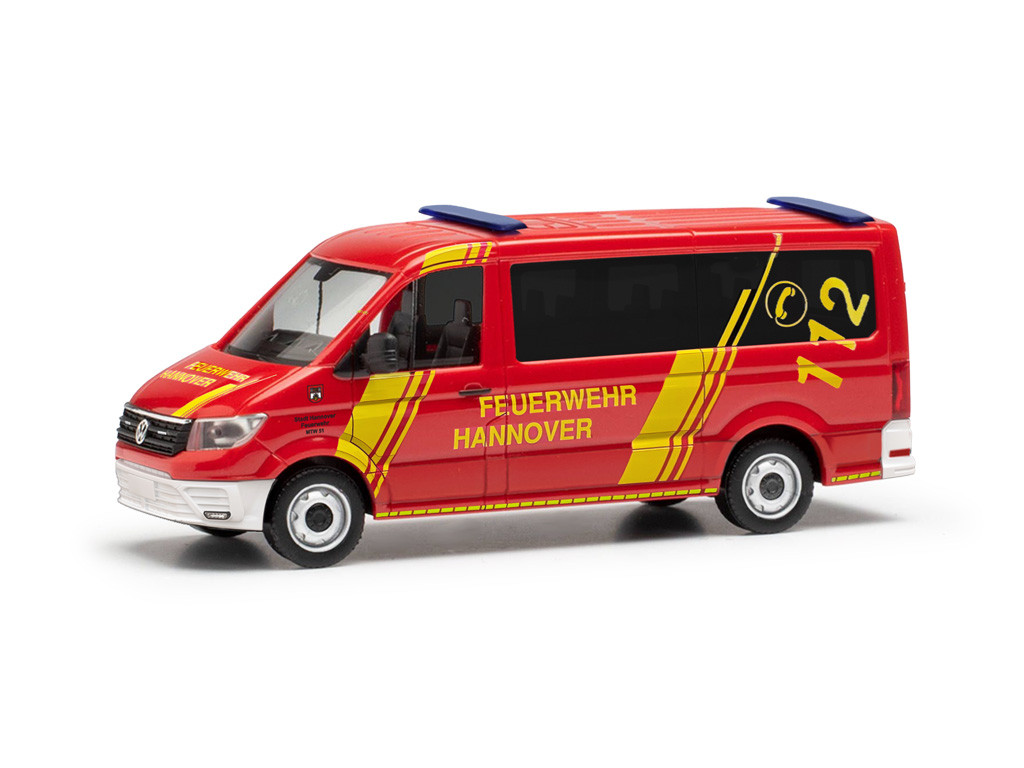 Herpa VW Crafter FD MTW 51 " Feuerwehr Hannover " ,Sondermodell Interschutz 26