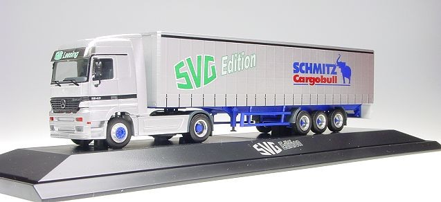 Herpa MB Actros LH Gardinenplanen-SZ "HGK SVG"