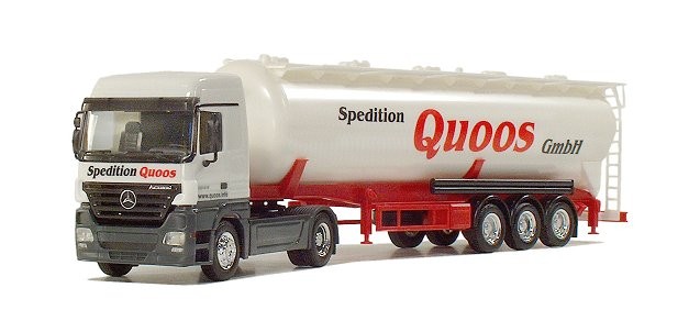 Herpa MB Actros LH '02 Silo-SZ "Quoos"