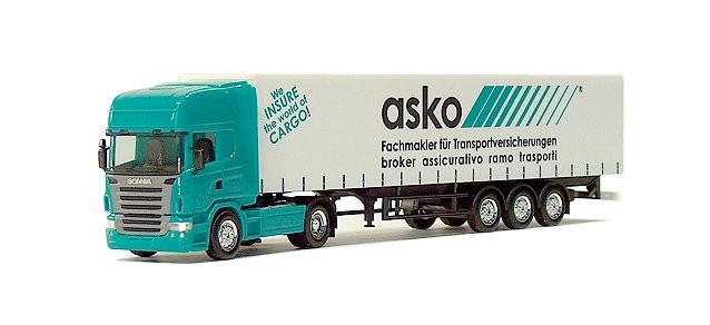 Herpa Scania R TL  "asko" 