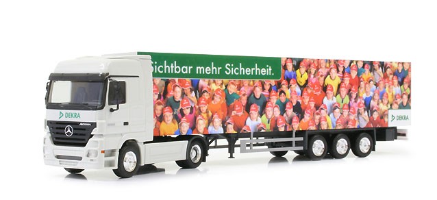 Herpa MB Actros LH Koffer-Sattelzug "DEKRA" 