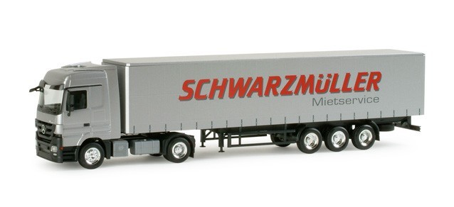 Herpa MB Actros L  "Schwarzmüller"