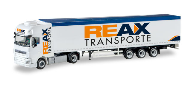 Herpa DAF XF Euro 6 SSC Schubboden-Sattelzug "REAX" 