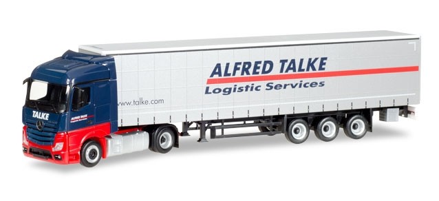 Herpa MB Actros Streamspace Gardinenplanen-SZ "Talke"