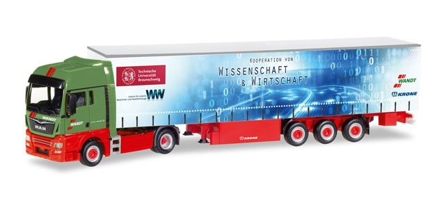 Herpa MAN TGX XXL "Wandt / TU Braunschweig"