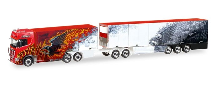 Herpa Scania CS 20 HD Eurocombi "Ristimaa Fire Bird" (FIN)