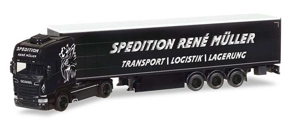Herpa Scania R`13 TL Rene Müller Transporte