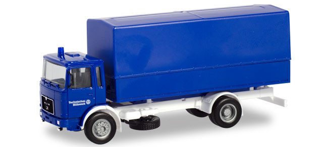 Herpa MAN F8 Planen-LKW "THW"