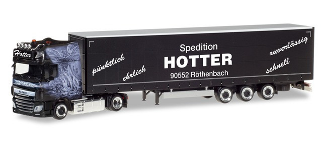 Herpa DAF XF SSC facelift Lowliner-Sattelzug "Spedition Hotter"(Bayern / Röthenbach)