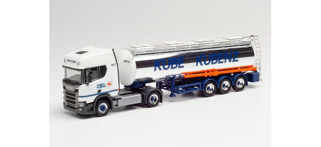 Herpa Scania CR 20 HD Chromtank-Sattelzug "Kube & Kubenz" 