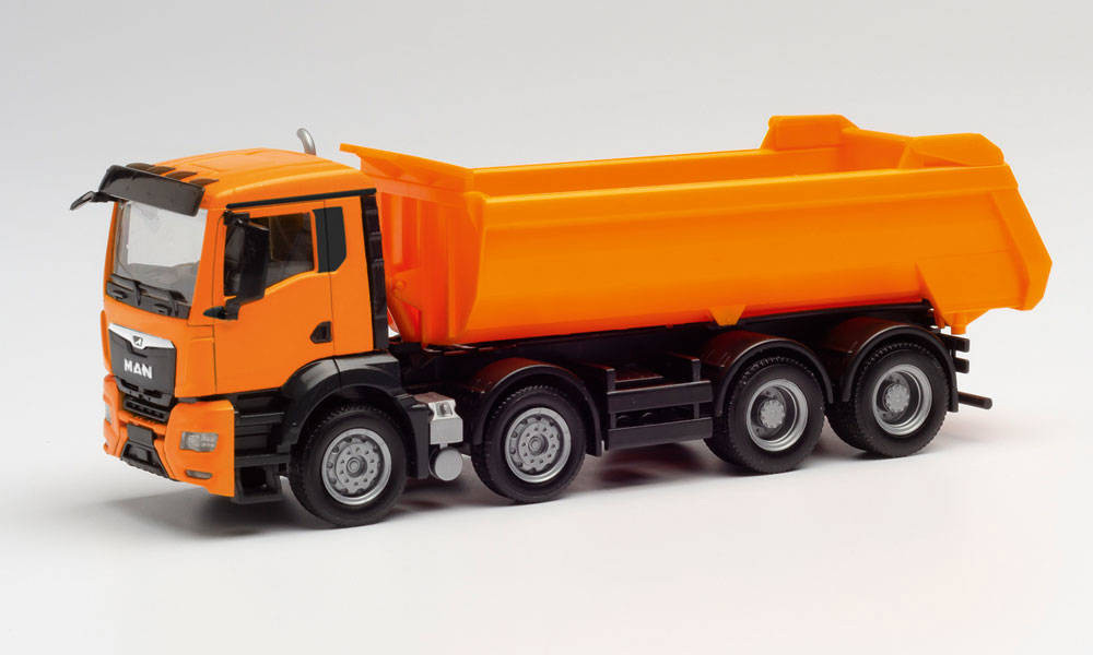 Herpa MAN TGS NN Rundmulden-LKW 4-achs, kommunalorange