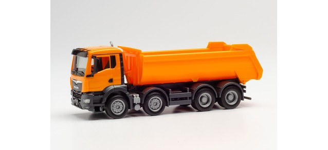 Herpa MAN TGS NN Rundmulden-LKW 4-achs, kommunalorange 
