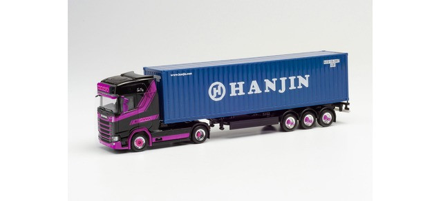 Herpa Scania CS 20 HD 40 ft. HC Container-Sattelzug „Hart/Hanjin“ (Niederlande/Burgh-Haamstede)