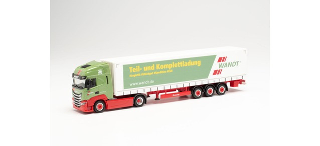 Herpa Iveco S-Way Gardinenplanen-Sattelzug „Wandt (Niedersachsen/Braunschweig)