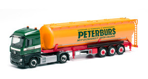 Herpa MB Actros Streamspace Silo-Sattelzug „Peterburs“