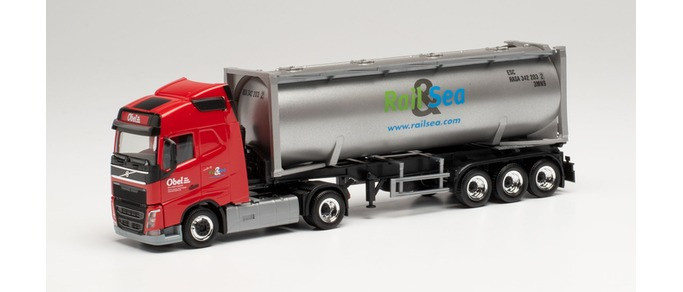 Herpa Volvo FH Gl. 30 ft. Drucksilocontainer-Sattelzug „Obel“